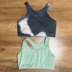 Nike Sports Bra Duo in Black and Green